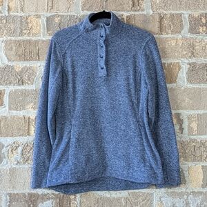 Duluth Women's Frost Lake Fleece Pullover Size Small Purple Blue